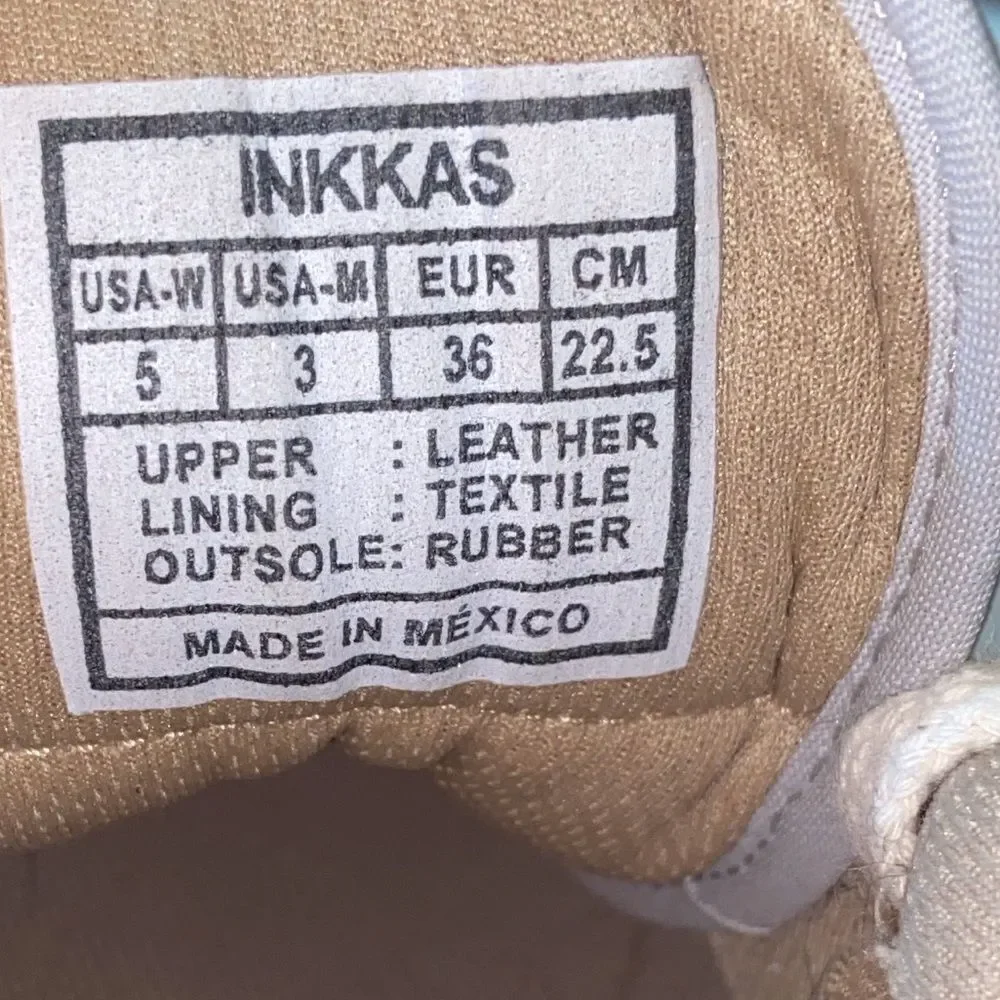 Inkkas Unisex USA-W 5 USA-M 3 Pineapple Print Sneakers - Blue and Yellow
